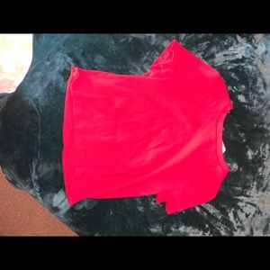 Red Crop Top Tee